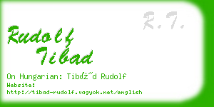 rudolf tibad business card